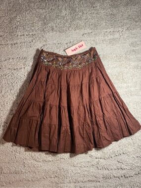 NWT Vintage Angie Girl Size Small Sequin Embellished Skirt